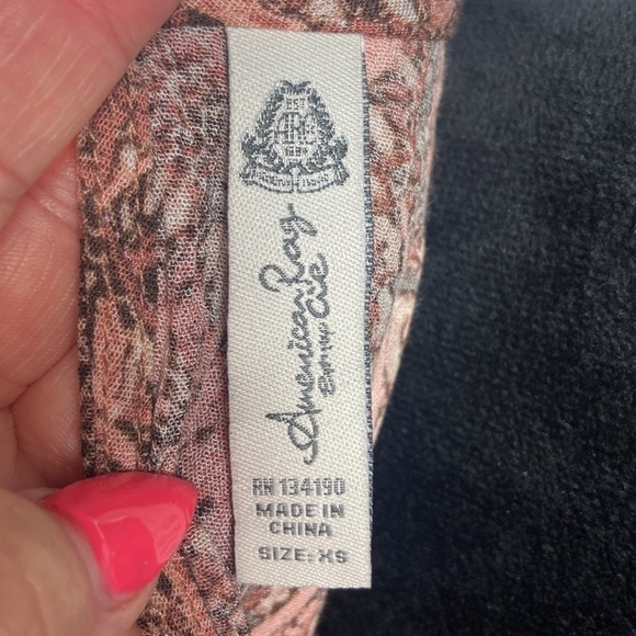 American Rag Paisley Print Romper with Bell Sleeves - Picture 8 of 9